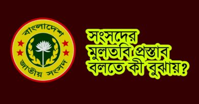 Adjournment Motion explained in bangla; মুলতবি প্রস্তাব কাকে বলে; মুলতবি প্রস্তাব কী; মুলতবি প্রস্তাব বলতে কি বুঝায়;