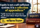Equity is not a self sufficient system, It is collection of Appendices explained in Bengali, ম্যাক্মিমের বাংলা বিশ্লেষণ